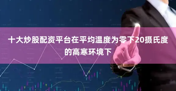 十大炒股配资平台在平均温度为零下20摄氏度的高寒环境下
